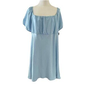 VTG No Boundaries Baby Doll Dress Sz XXXL Powder Blue Empire Waist Fairy NWT